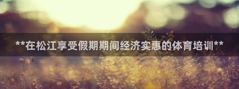 尊龙凯时人生就是搏首页：**在松江享受假期期间经济实