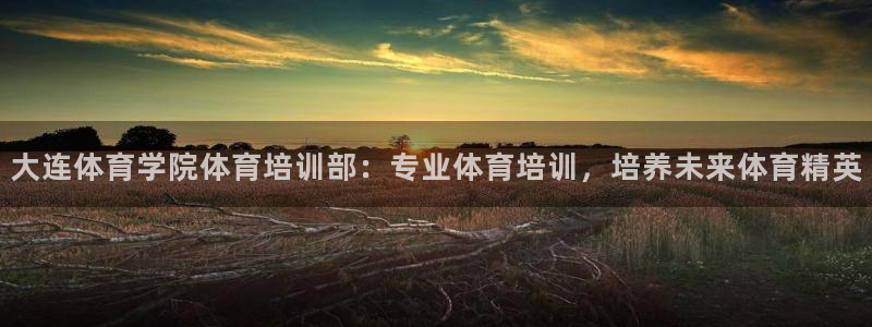 尊龙 6：大连体育学院体育培训部：专业体育培训，培养