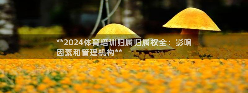 尊龙旗舰app：**2024体育培训归属归属权全：影
