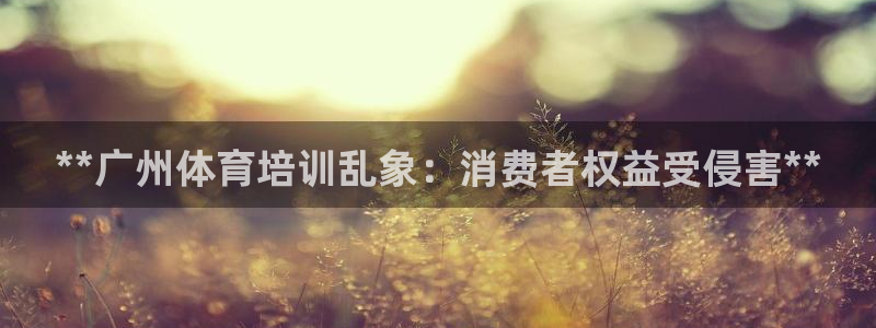 凯时app官方首页：**广州体育培训乱象：消费者权益