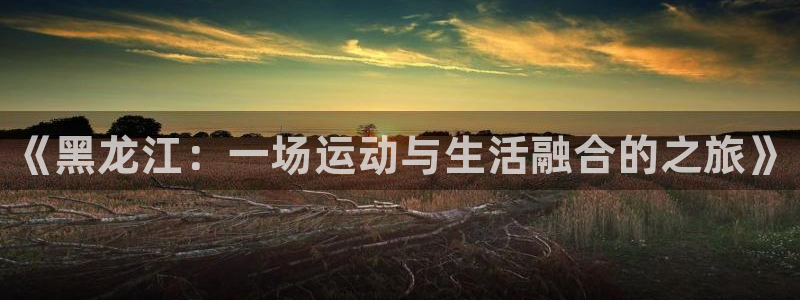 尊龙凯时平台入口：《黑龙江：一场运动与生活融合的之旅